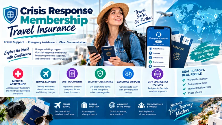 crisis response membership travel insurance