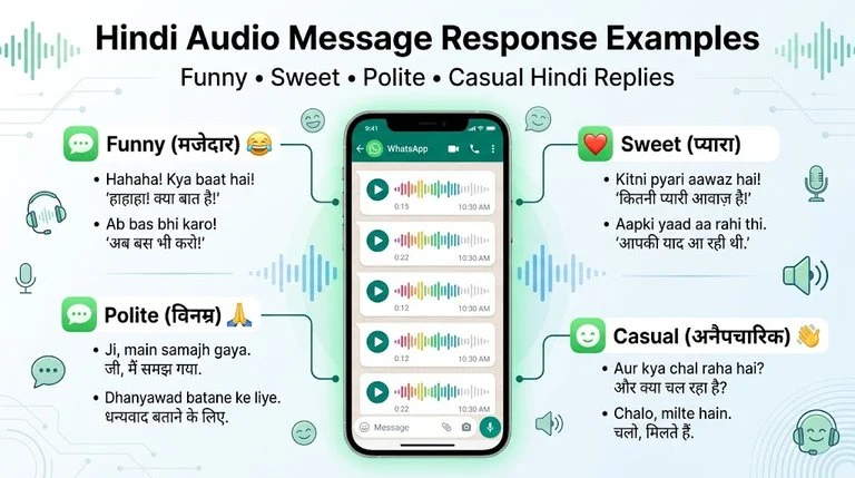 hindi audio message response examples