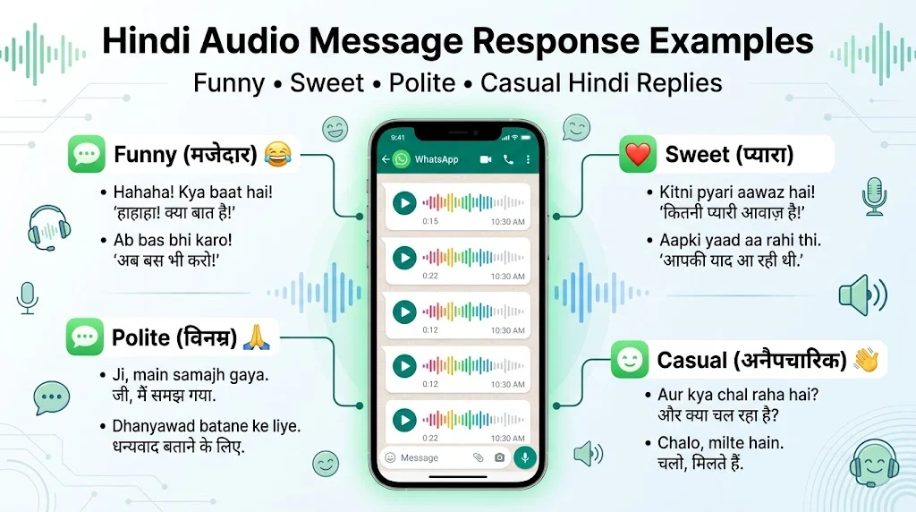 hindi audio message response examples