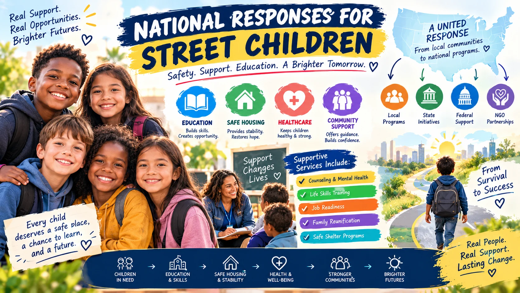 national responses street children