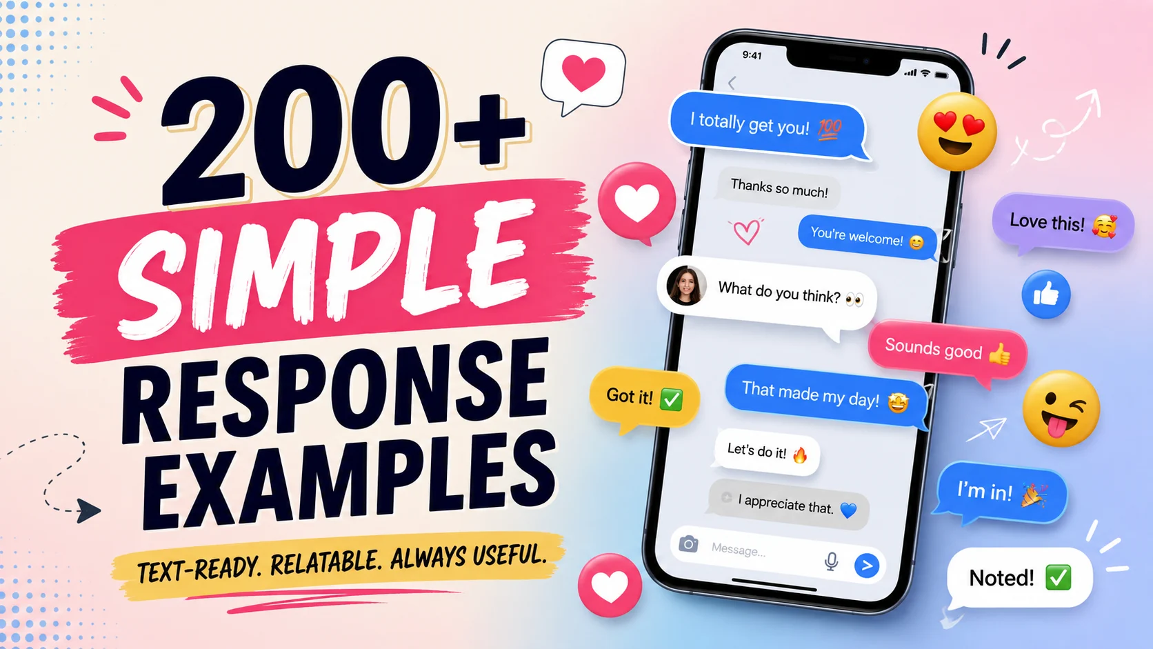 simple response examples