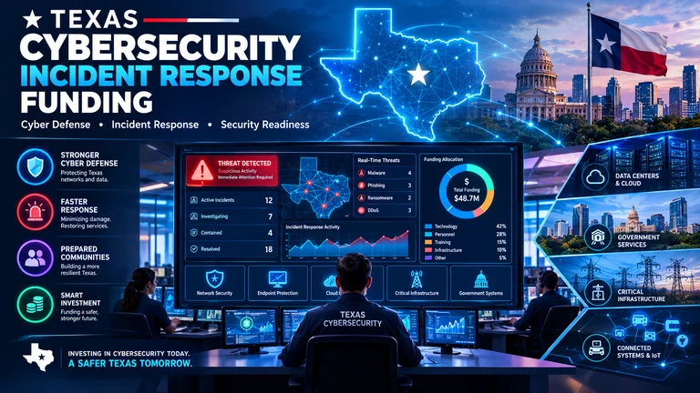 texas cybersecurity incident response funding