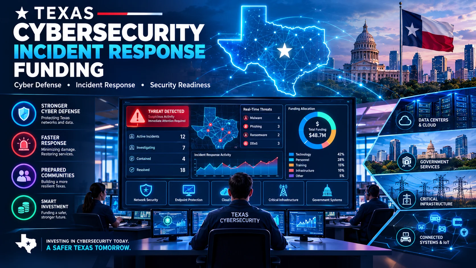 texas cybersecurity incident response funding