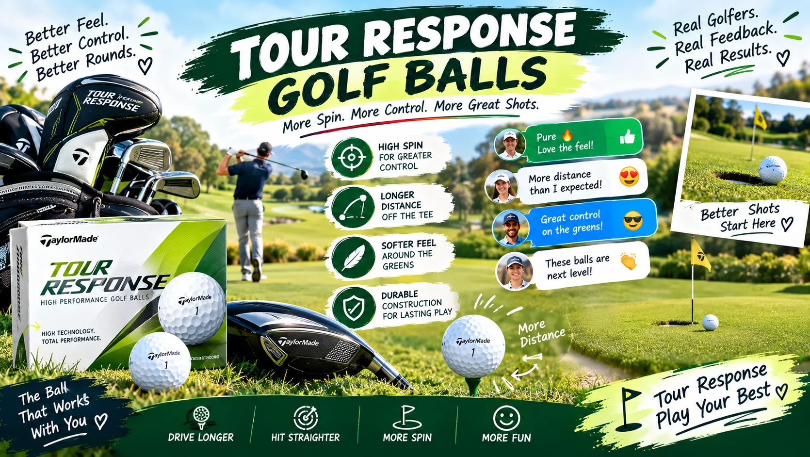 tour response golf balls