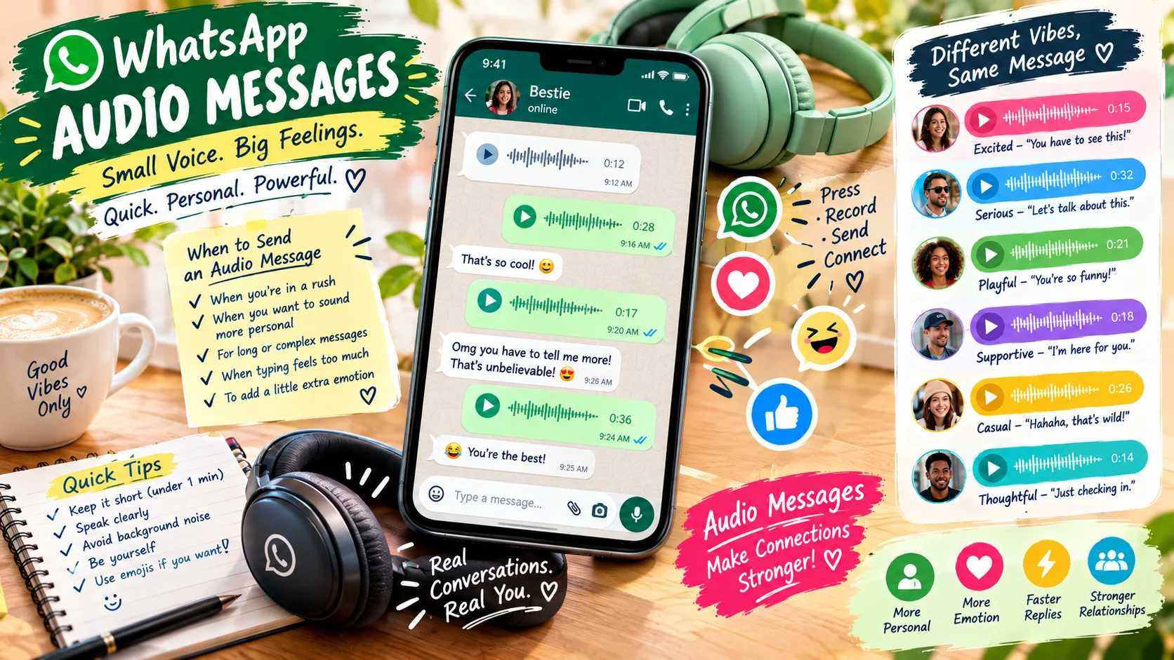 whatsapp audio message response etiquette