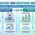 explanatory and response variables