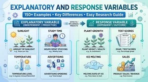 explanatory and response variables